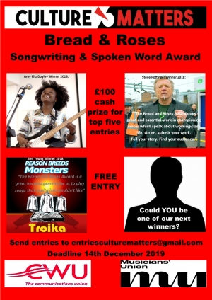 The Bread and Roses Songwriting and Spoken Word Award 2020