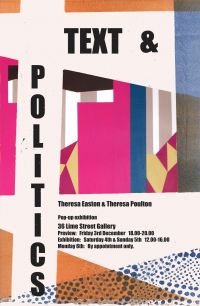 Text and Politics: Pop-Up Exhibition at 36 Lime St., Newcastle