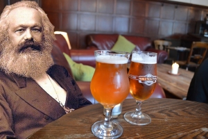 Marx, Engels and beer