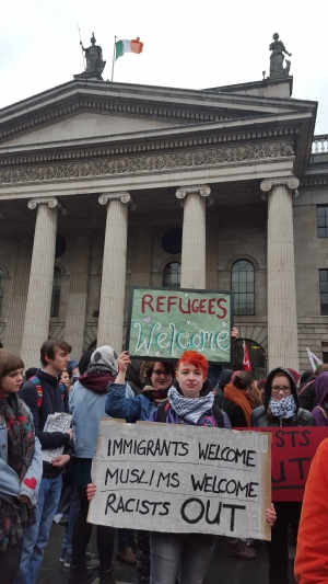 Demo outside the GPO, Dublin, 2016