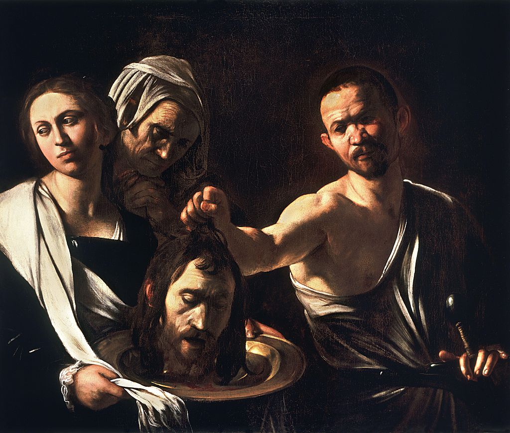 Salome with the Head of John the Baptist Caravaggio 1610